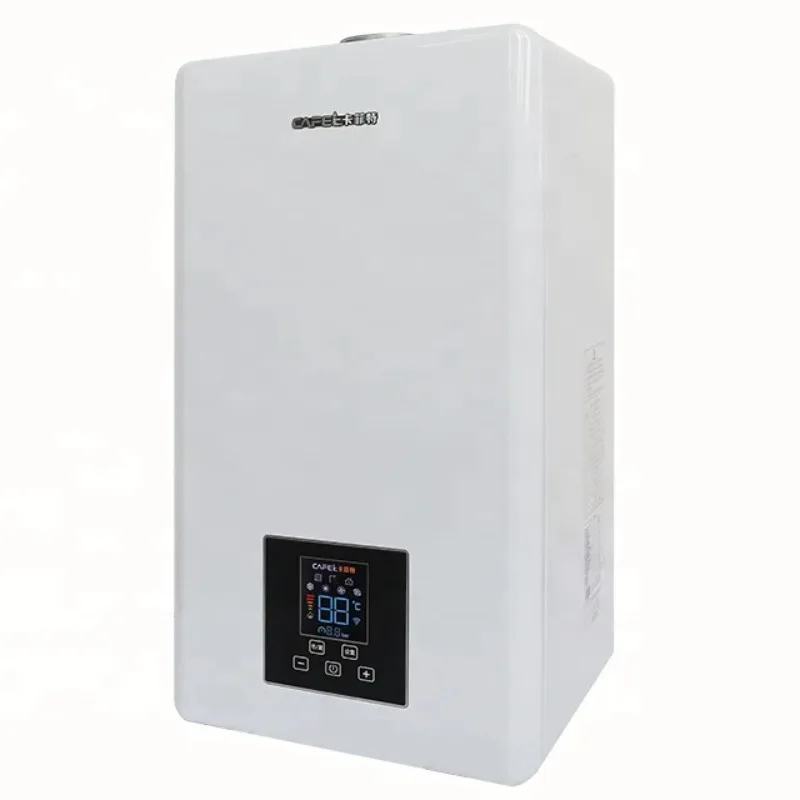 2022 New 32kw Hotel Apartment Combi Gas Central Heating Boiler Wall Mounted Electric Tankless Instant Portable Steel Housing