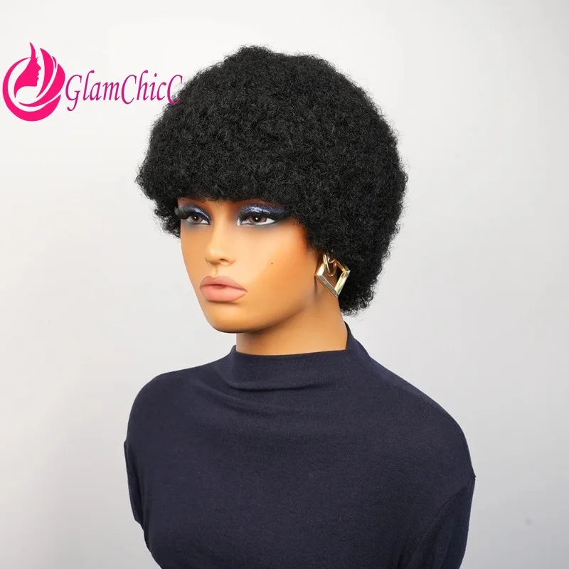 6inch99j-27-natural-color-afro-kinky-curly-pixie-cut-human-hair-full-machine-wig-brazilian-virgin-remy-for-black-women-daily-use