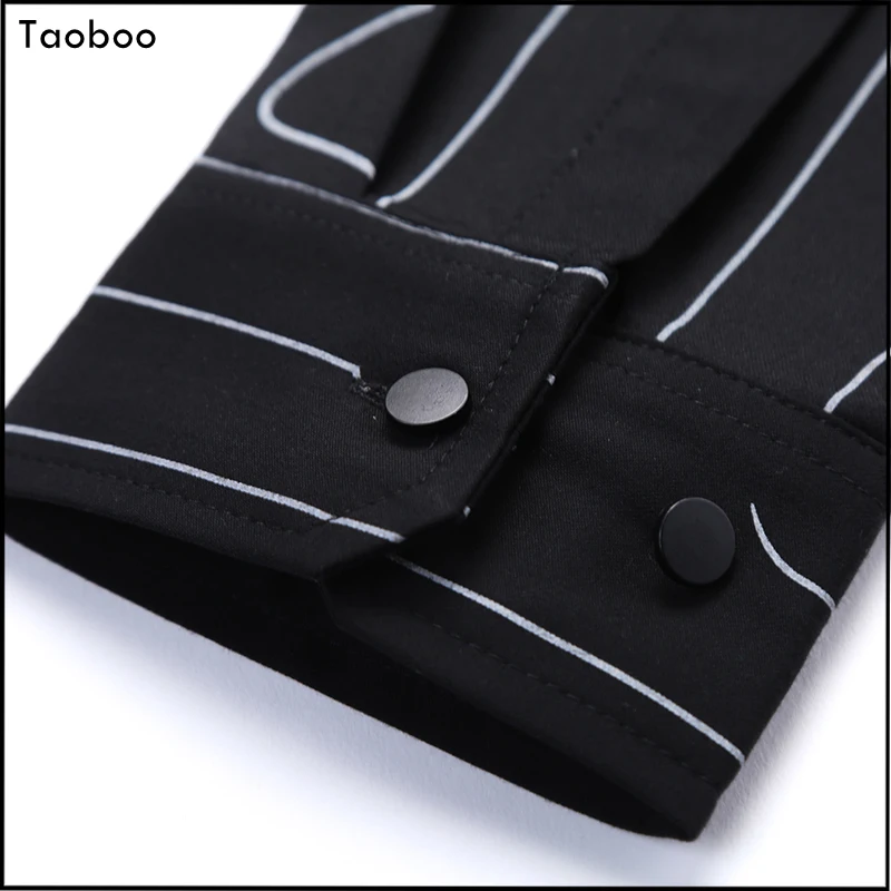 Taoboo – chemise à rayures pour hommes, nouveau Style de la côte ouest, à la mode, coupe cintrée, décontractée, vêtements de qualité supérieure, 2022