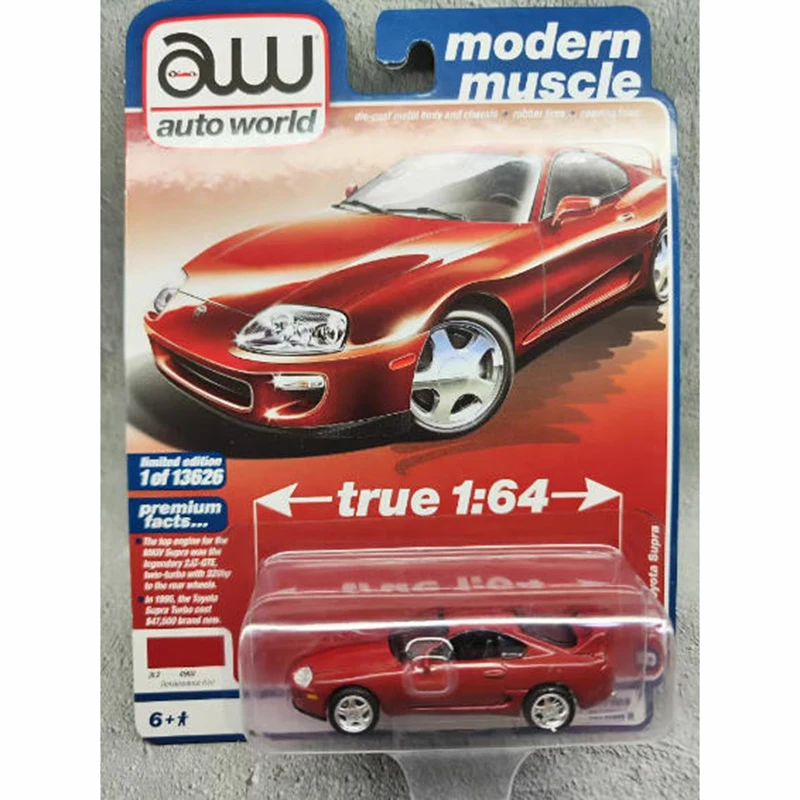 

AW 1/64 Scale Supra Muscle Car Alloy Car Model Classics Adult Souvenir Gift Static Display
