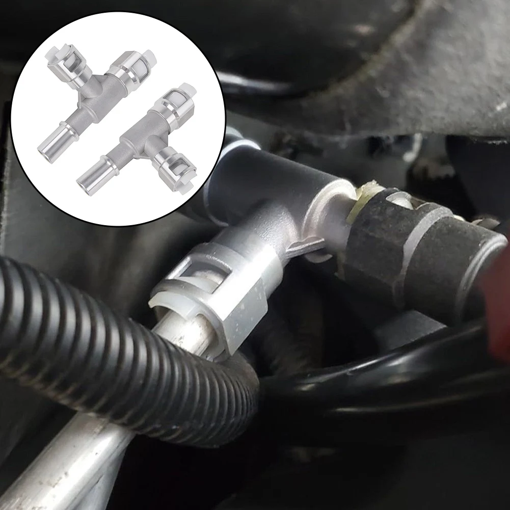 Coolant Hose Adapter Heater Inlet Hose Tee Secure Seal Technology Premium Aluminum Alloy For Engine Cooling System