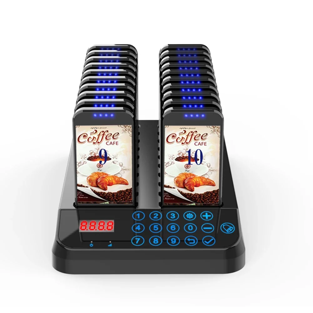 Artom Wireless Guest Coaster Pager Paging System For Fast Food Restaurant Cafe Queue Management Catering
