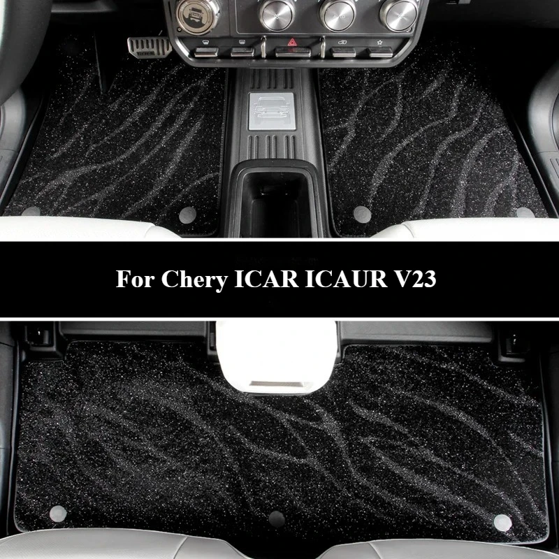 

Для Chery ICAR ICAUR V23 автомобильные коврики полностью округлое одеяло из ТПЭ со звездами, двухслойное противоскользящее коврик для ног, аксессуар для подушек