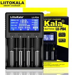 Liitokala-cargador de batería de litio, Lii-PD4, Lii-500, 3,7 V, 18650, 18350, 18500, 16340, 21700, 20700, 26650, 1,2 V, AA, AAA, NiMH