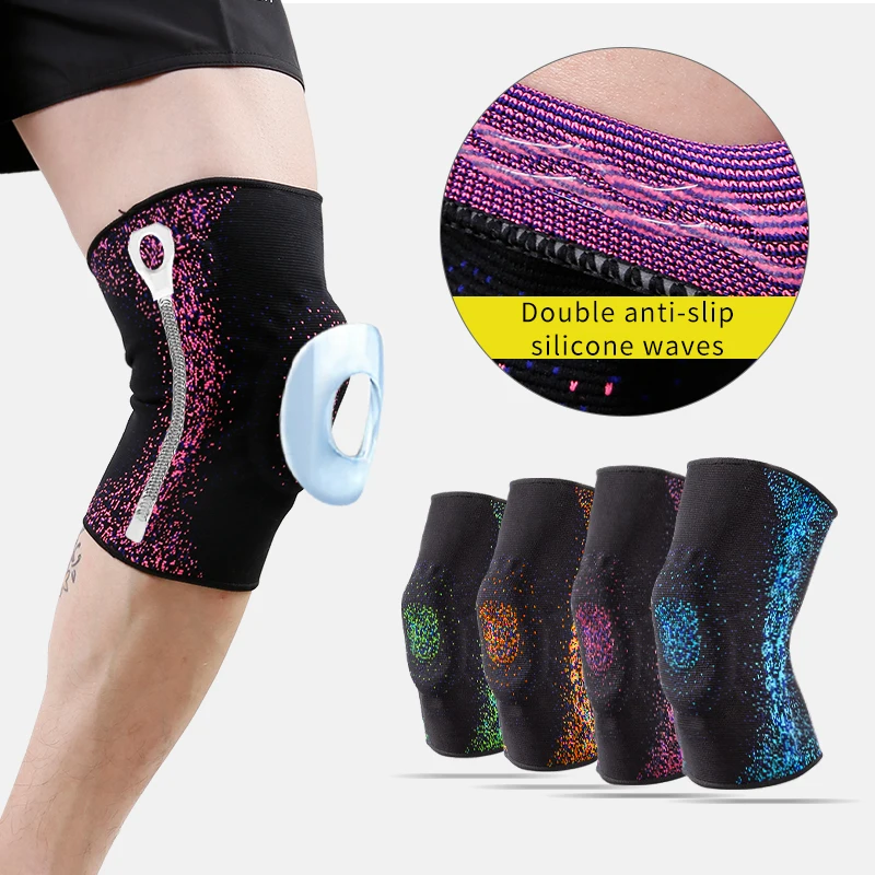 

1PCS Sports Knee Pads Stars Kneepad Basketball Kneecaps Cycling Silica Gel Kneepad Nylon Compression Knee Protect Dropshipping