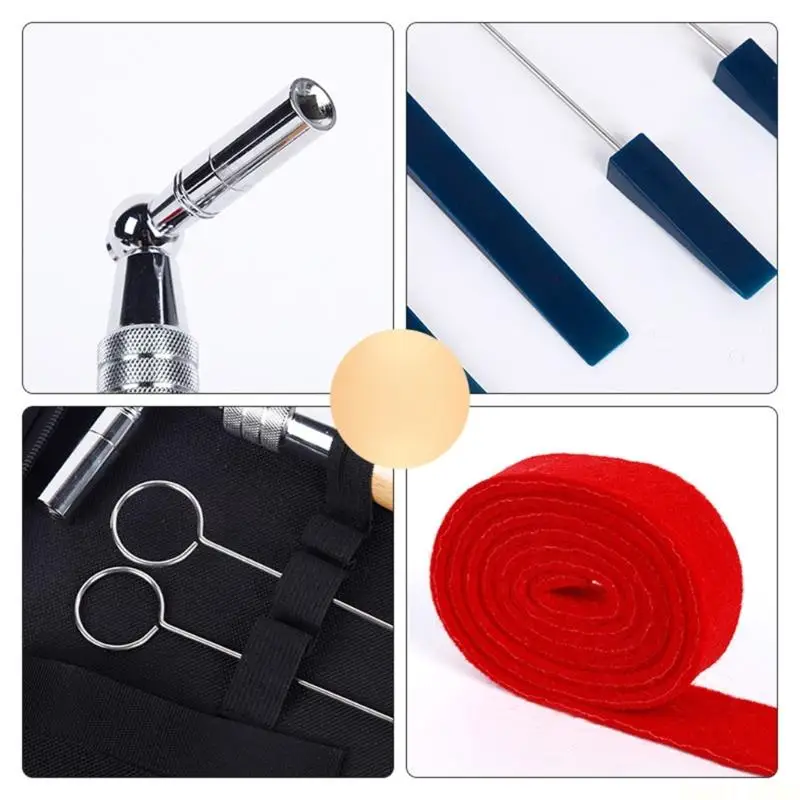 U2JB Quality Piano Tuner Wrench Set Includes Multiple Tools Sizes And Accessories