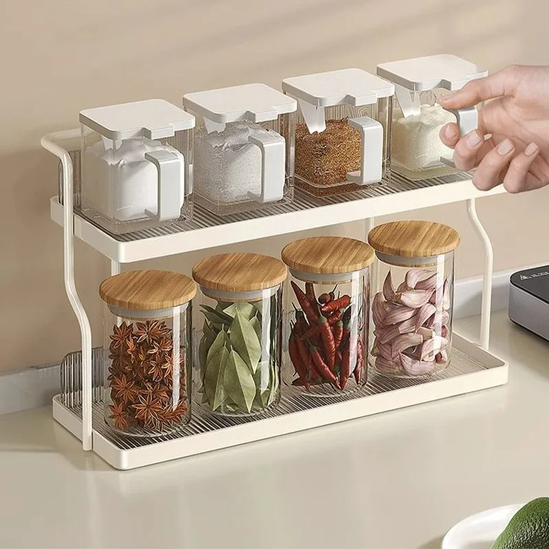 

Kitchen Shelf Spice Rack Household Dresser Multifunctional Storage Spices Multi-layer Bathroom Storage Rack Storage Gods