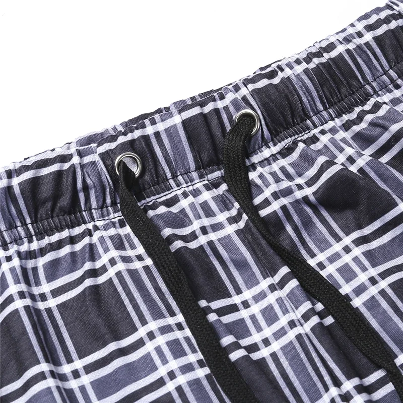 Bottoms Fit Bottoms Sleep Plaid Trousers Flannel Daily Lounge/Pajama Pants Loose Waist High Mens Sleeping Loose Casual Stretchy