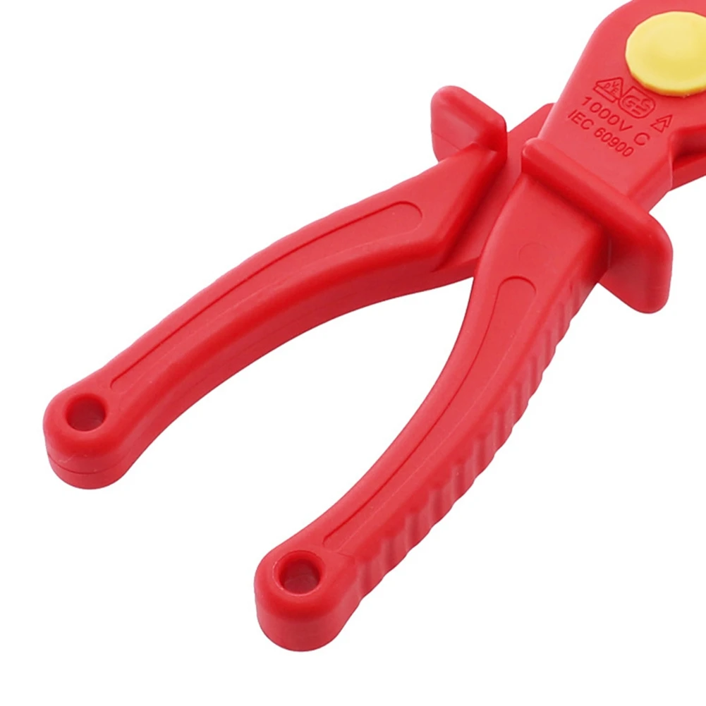 A08I Labor-Saving VDE Insulated Electrician Plastic Pliers 1000V Insulated with Anti-Burn Glass Fiber for Hand Tools