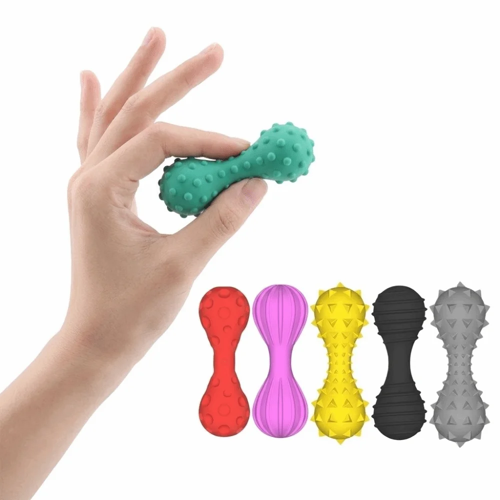 مجموعة من 6 قطع ألعاب حسية من السيليكون، تصميم هادئ، ألعاب تخفيف التوتر صغيرة الحجم ذات تأثير مهدئ