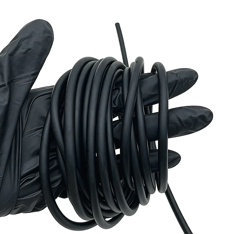 Black/green Natural Latex Strip with a Diameter of 6mm, Handmade DIY Luggage, Clothing, Elastic Strapping Strap