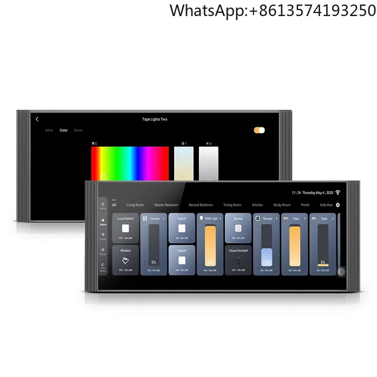 

2023 12 Inches Central Control Panel Intelligent Scenes Smart Zigbee Gateway Tuya Multi-functional Touch Screen Control Panel