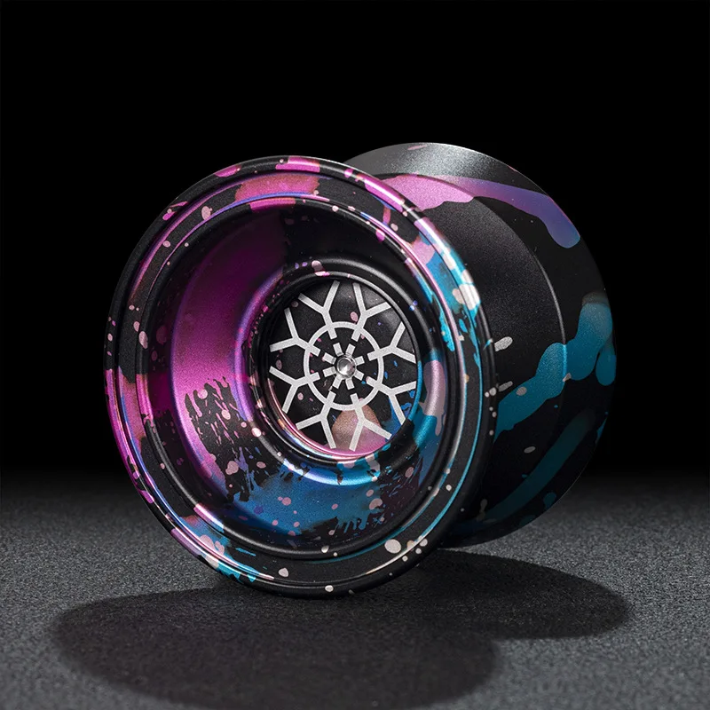 YWBL-WH YoYo Insensible en Alliage d'aluminium, YoYo Professionnel à Double Usage pour Les Niveaux, Comprend Un et 3 Cordes, Idéal pour Les Enfants et Les Débutants (Blue