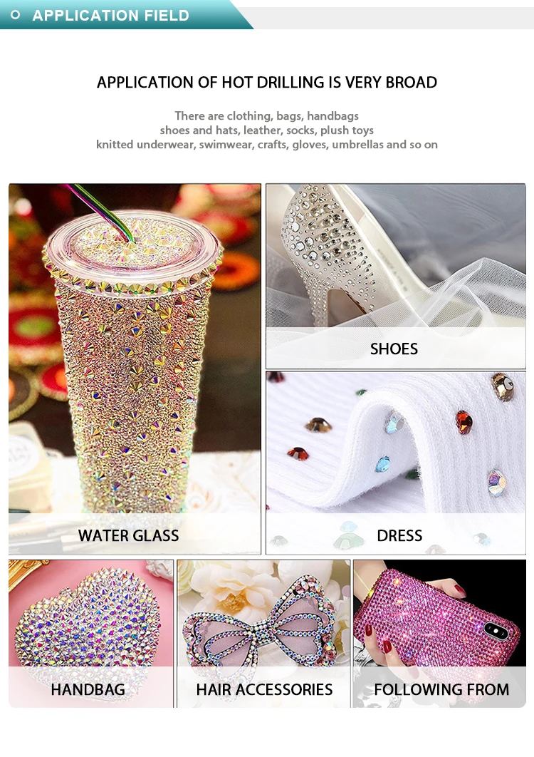 YHB 101-133Cold Fixation Crystal Cristales Flatback Silber Rückseite Nicht Hotfix Strasssteine für Taschen Schuhe Kleidungsstück Telefon DIY Nail Art – Detail 6