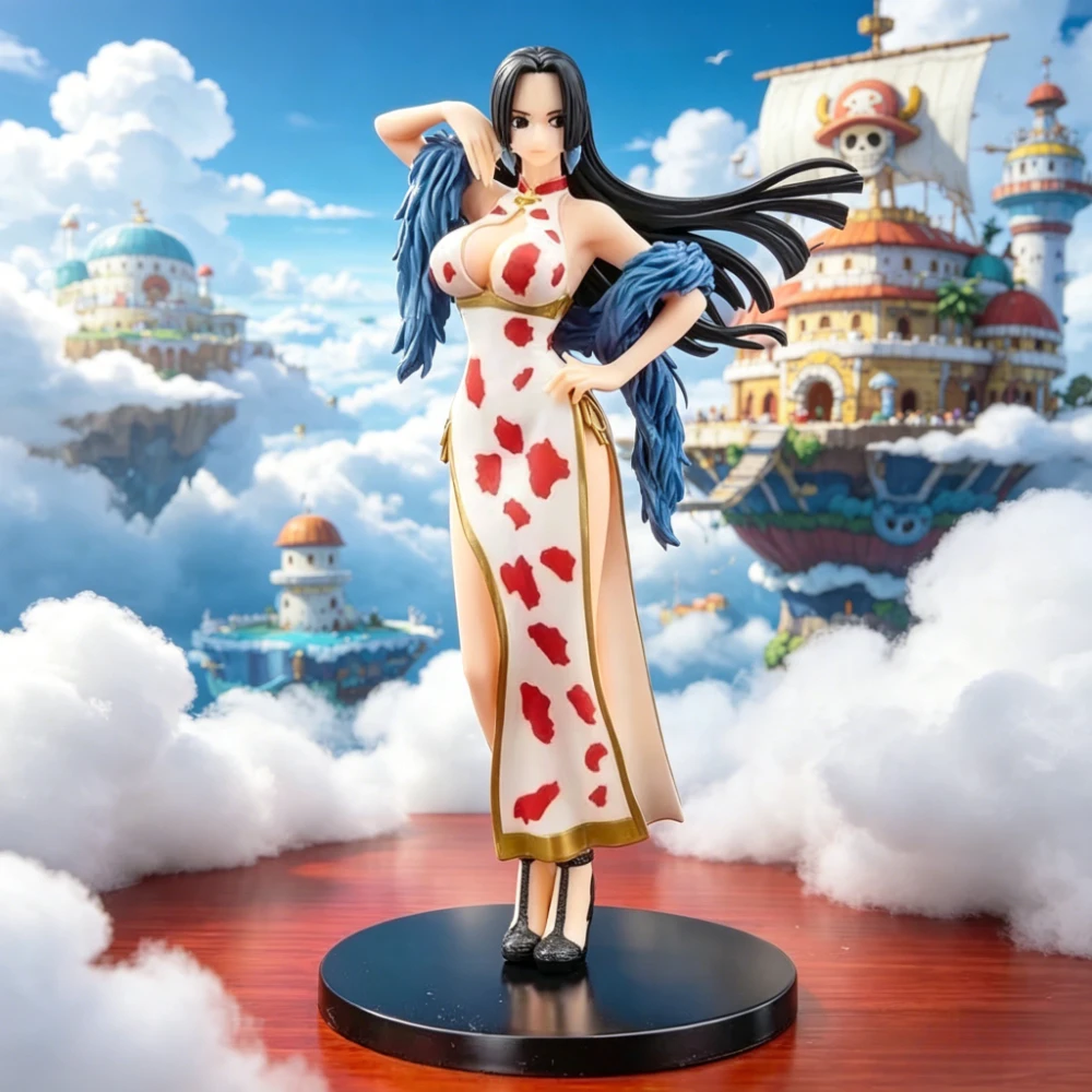 25 cm/9,84 Zoll One Piece Anime Boa·Hancock Figur Modell GK Statue Sammlerstück zur Desktop-Dekoration