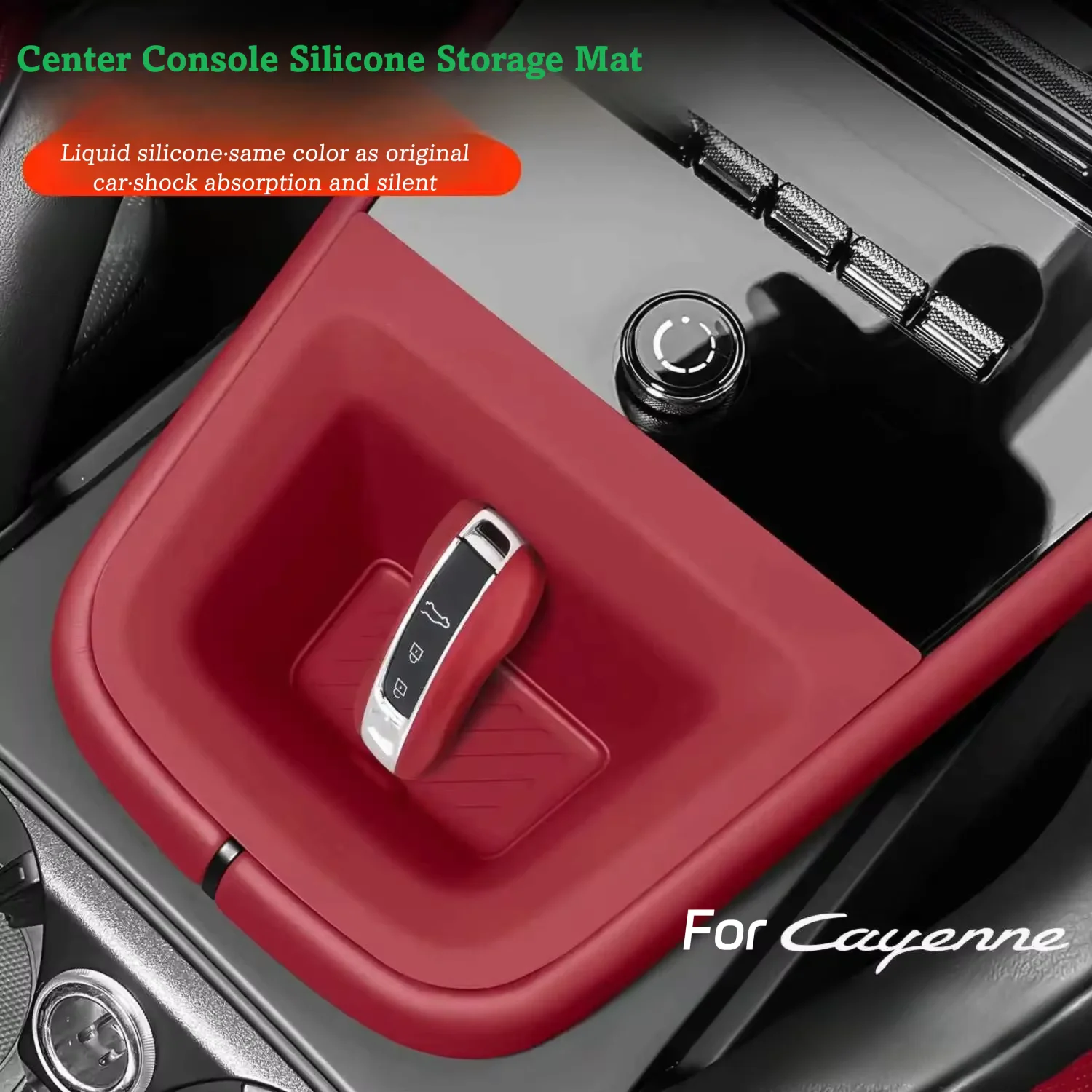 For Porsche Cayenne 2024 2025 2026 Macan Center Console Armrest Storage Tray Insert ABS Organizer Box Interior Accessories