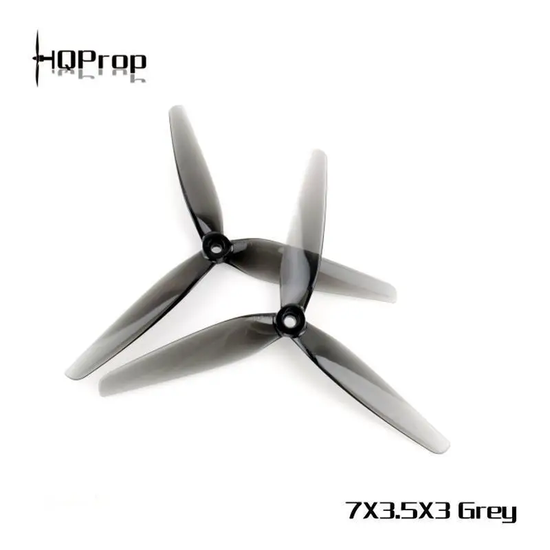 HQDrop 7X3.5X3 Gray Transparent HQ 7-inch Three bladed X8 Long Range Aircraft Crossover Propeller