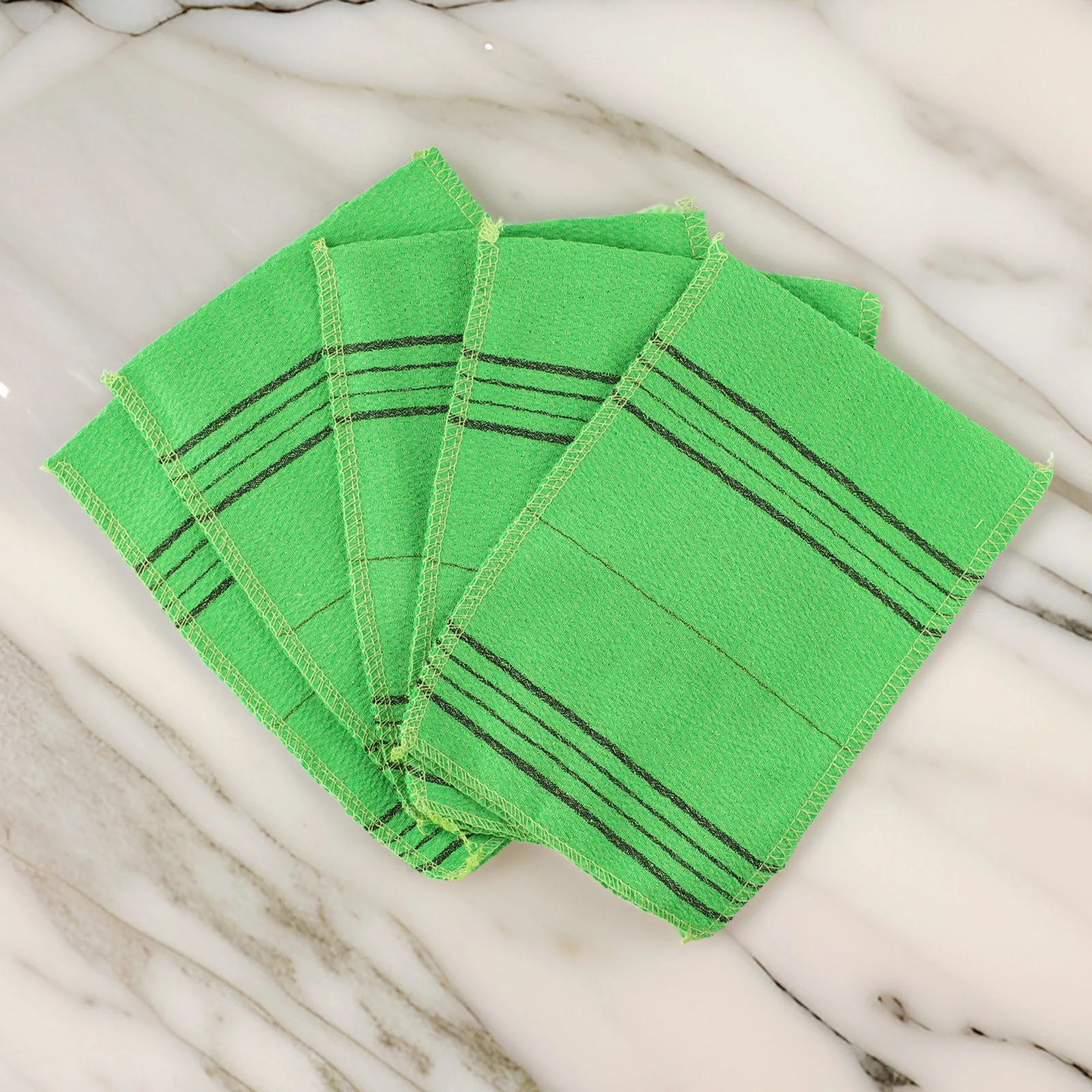 Bath Towel Accessories Kit Exquisite Green Hot Sale Italy Korean Polyester Cotton Towels Washcloth Exfoliating