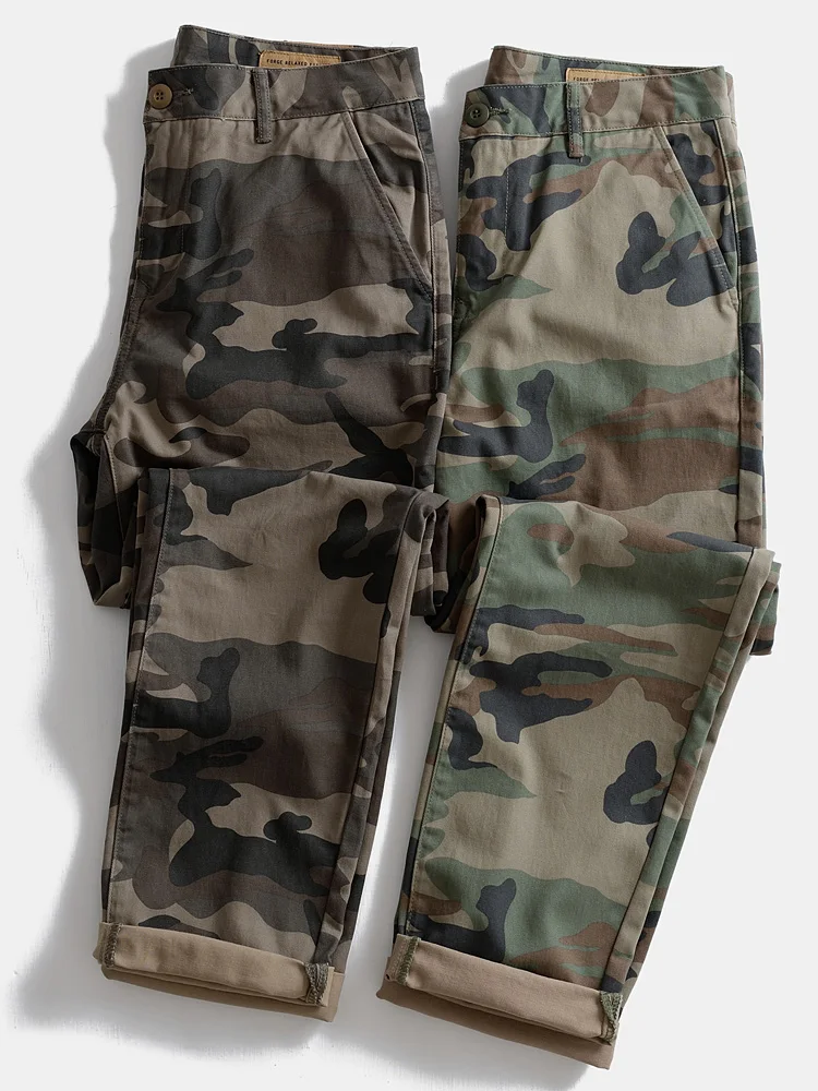 

Мужские утепленные брюки свободного кроя с прямым силуэтом, камуфляжные, для работы, осенне-зимние, из чистого хлопка, для активного отдыха, повседневные, длинные, больших размеров