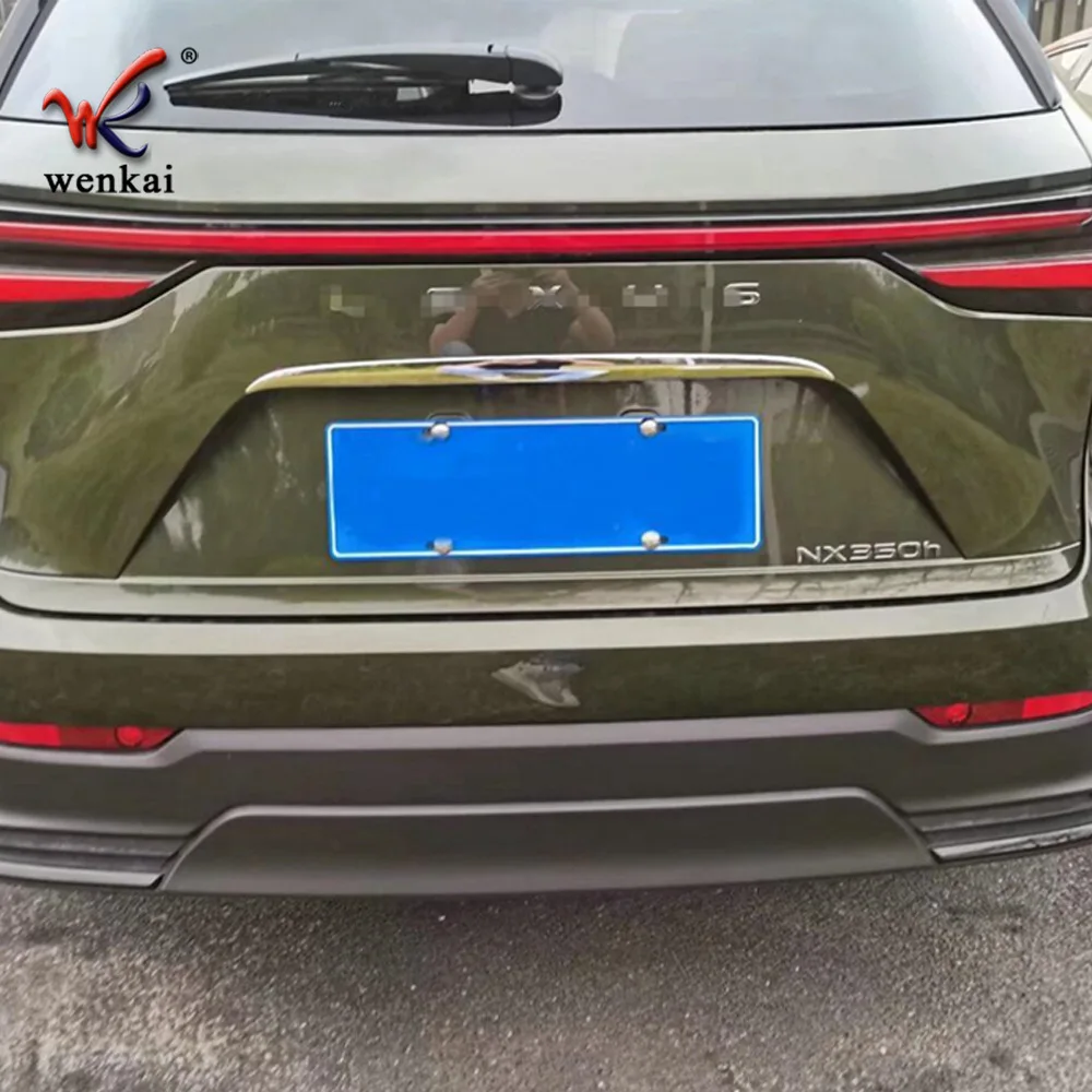 

For Lexus NX-Class AZ20 NX250 NX350 NX450 2021 2022 ABS Chrome Rear Boot Door Trunk Lid Cover Trim Tailgate Garnish