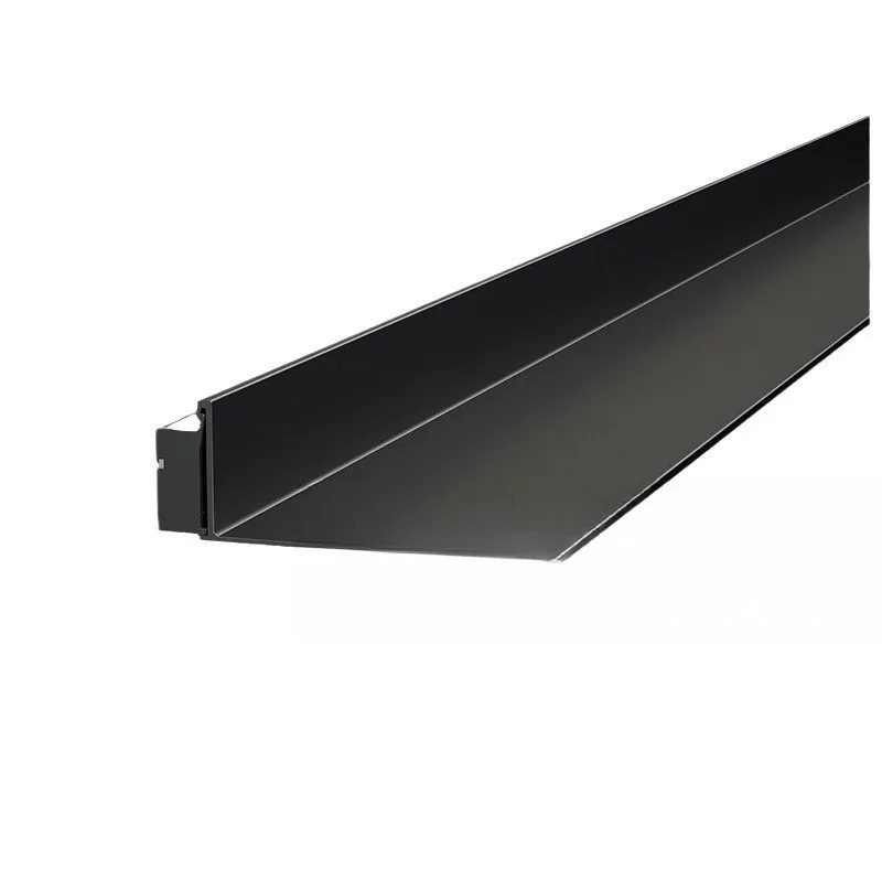 Aluminum alloy metal LED luminous laminate rack, wall-mounted laminate rack, one-word display bookshelf