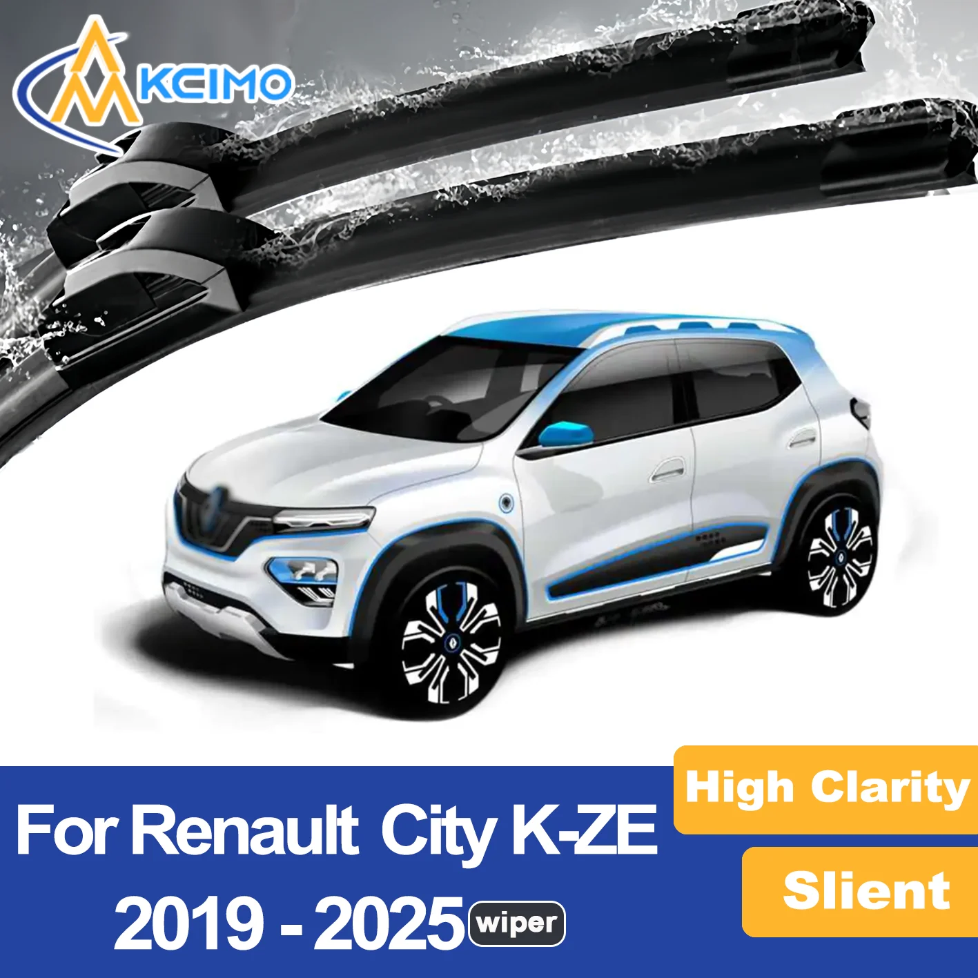

Premium Wiper Blades for 2019-2025 Renault City K-ZE Streak Free Durable Ideal for Clear Visibility