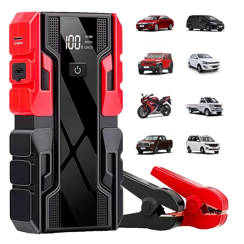 3000A Car Jump Starter Portable Power Bank Car Battery Emergency Boosters Starting Device Car Starter for Petrol 6.0L Diesel 4.0