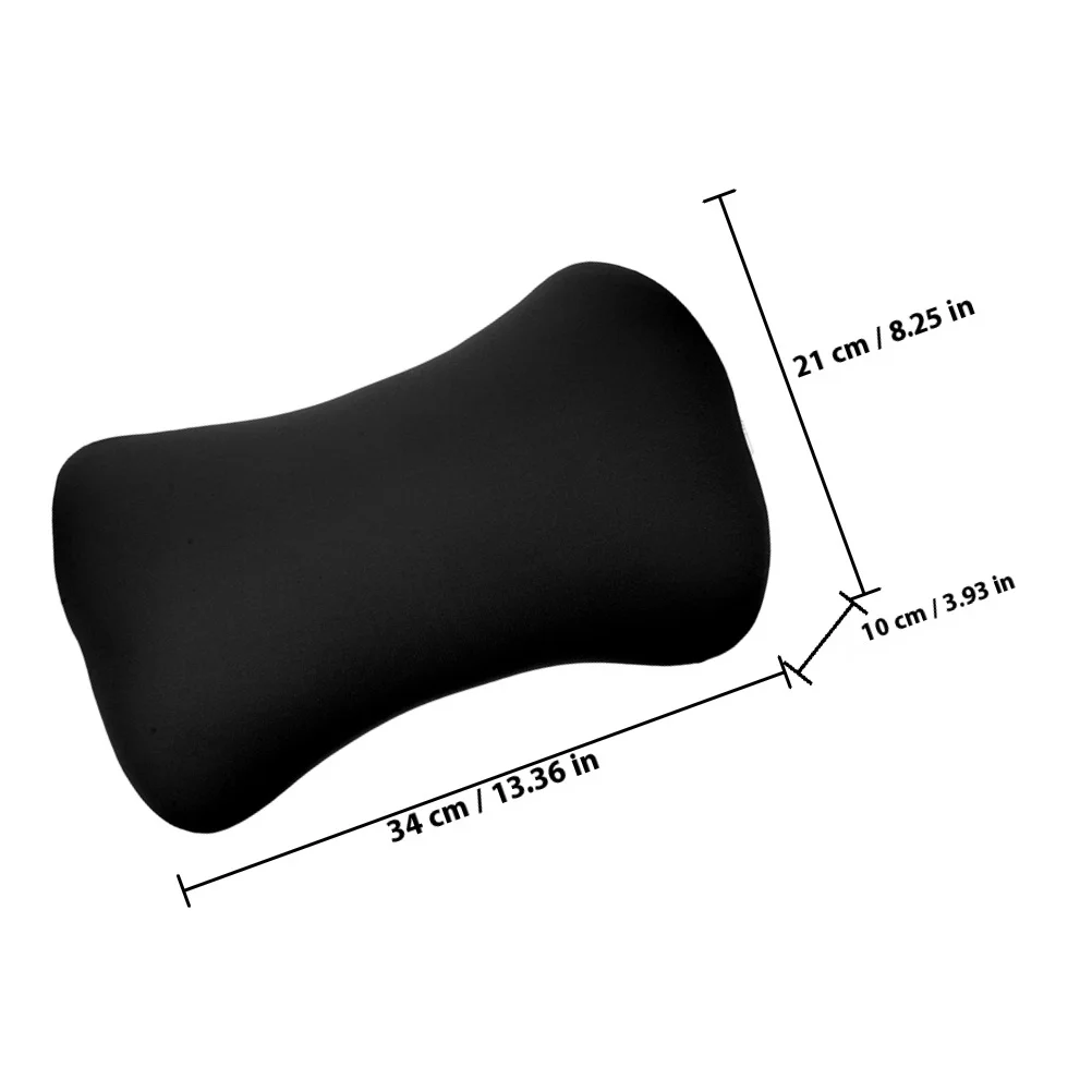 قطعتان من وسادة الرقبة المحمولة المريحة للاستخدام في السيارة والمكتب، وسادة مريحة مملوءة بالرغوة لراحة دعم عنق الرحم
