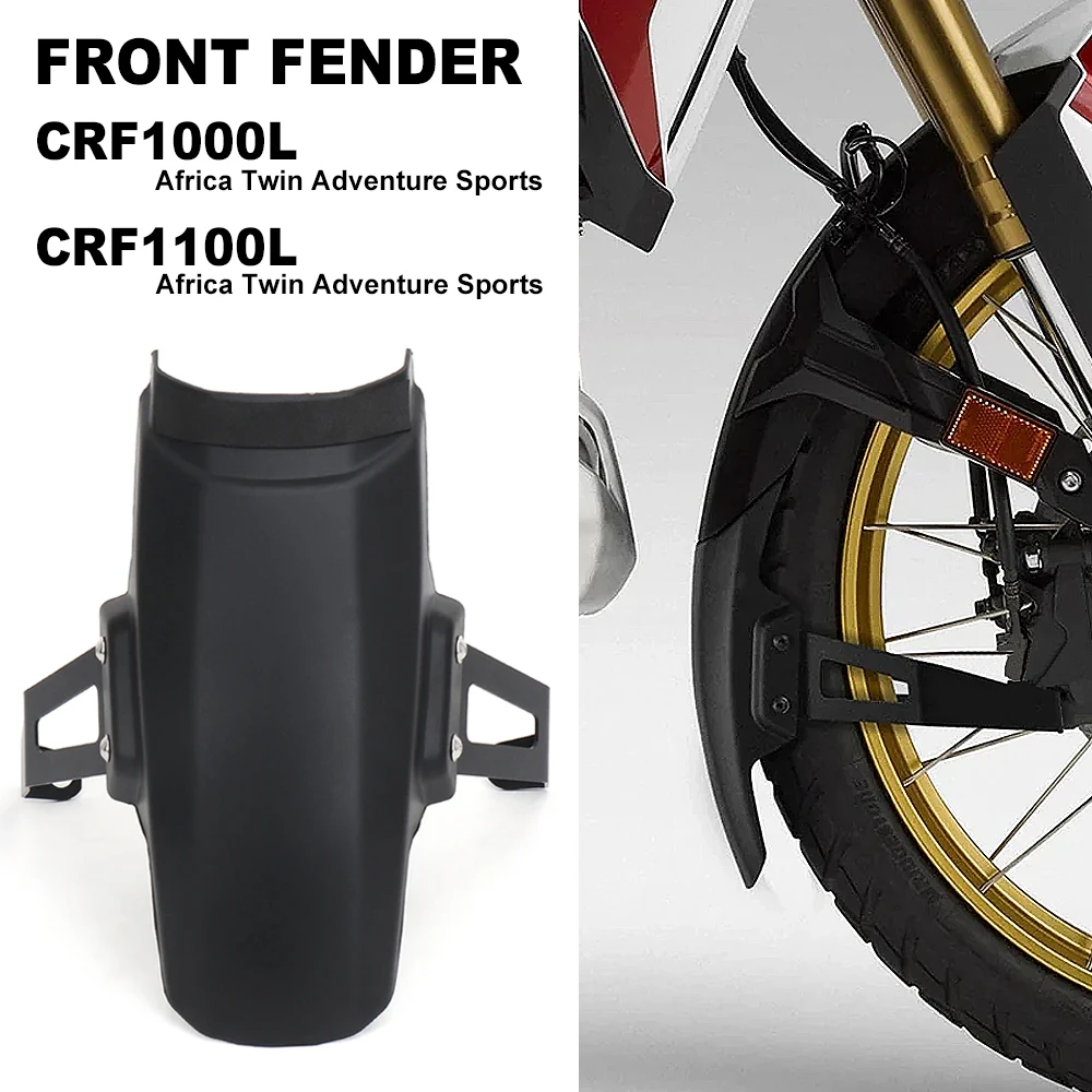 

For Honda CRF1000L CRF 1000 L Africa Twin Adventure Sports CRF1100L AFRICA TWIN Motorcycle Front Fender Mudguard Fairing Black