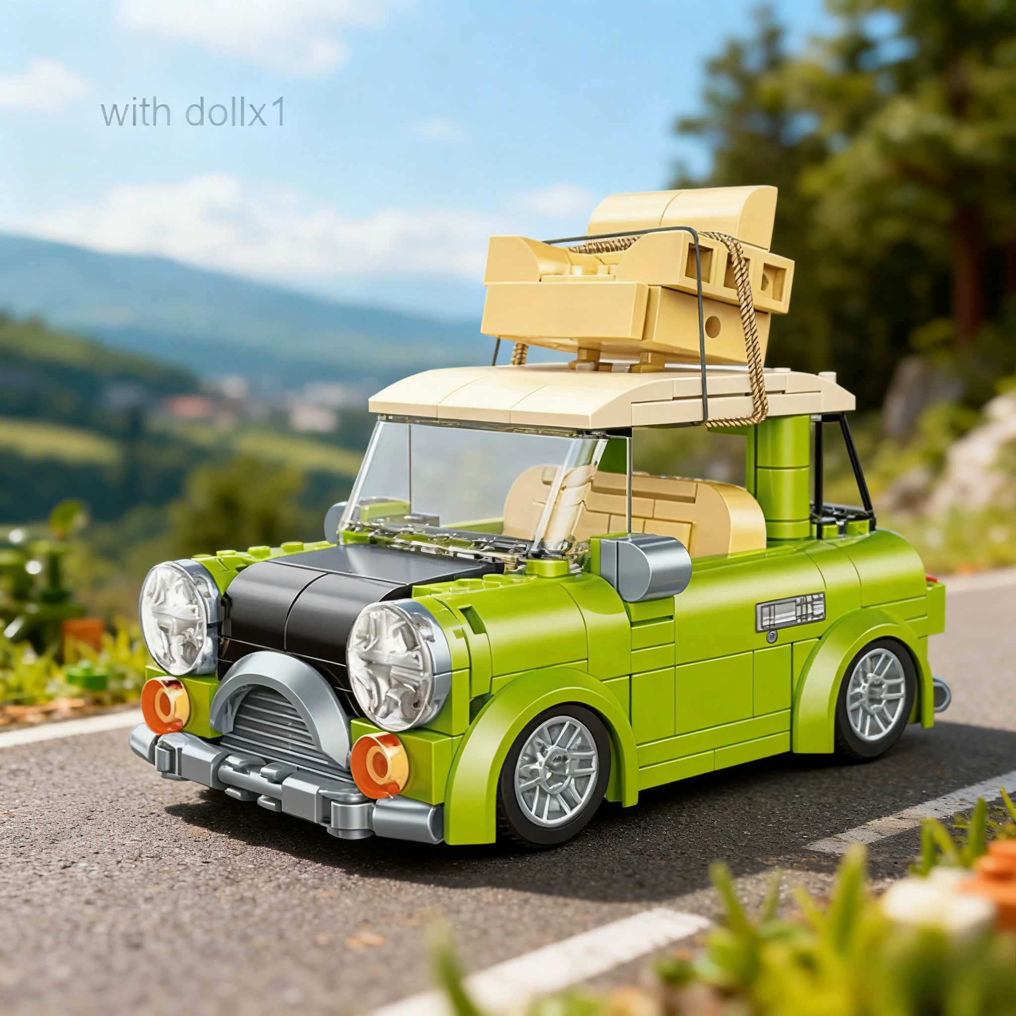 

Mini Camper Car Building Blocks City Creative Model Technical Travel Vehicle with Figures Bricks Toy for Children Kids Gifts