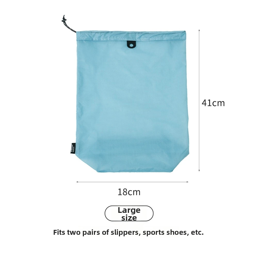 Portable Clothing Packaging Bag Silicone-coated Ultra-light Weight Luggage Storage Bag Yellow Orange Multifunctional