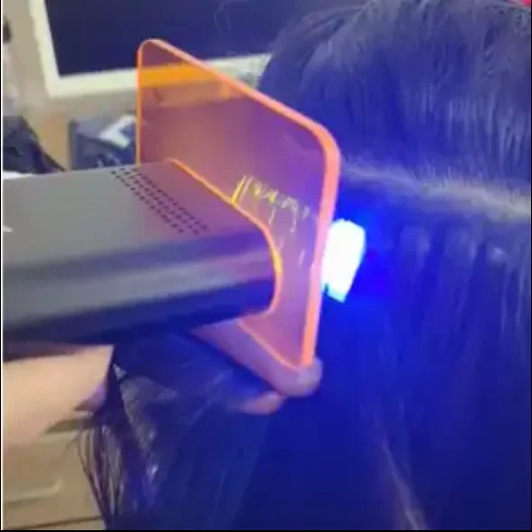 Nieuwe Technologie V-Light Haarverlengingsset Met V-Light Lijmverwijderaar Traceless Tool Voor Tape Haarverlenging Snel Entgereedschap