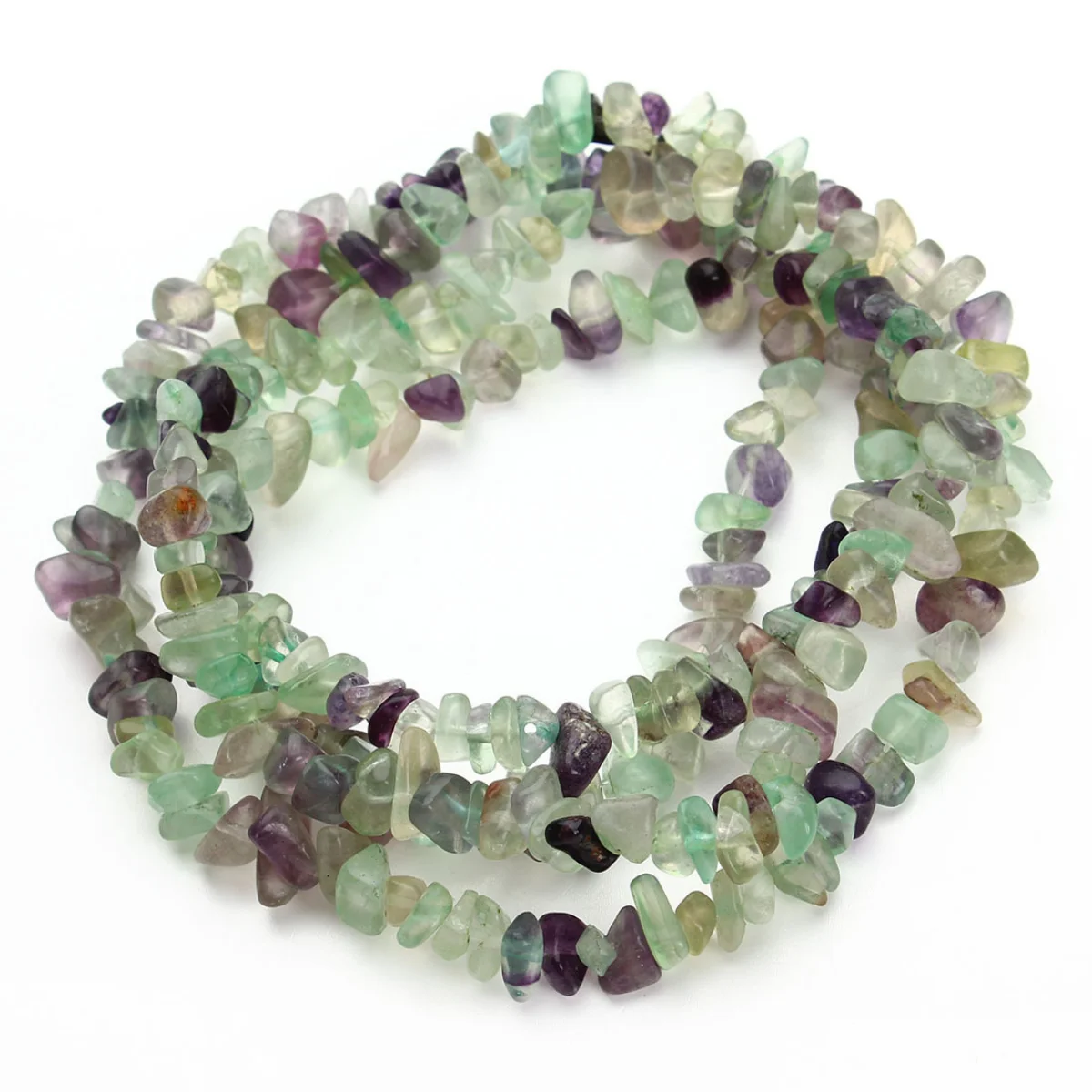 Natural Gem Irregular Colorful Fluorite Chip Stone Beads Semi -finished Diy Handmade Bracelets Beaded Accessories Wholesale