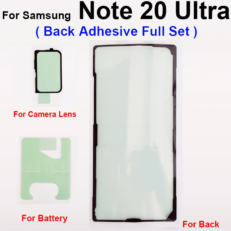 For Samsung Galaxy Note 20 Note 20 Ultra SM-N985 SM-N986 4G/5G LCD Screen Back Battery Cover Camera Lens Adhesive Sticker Tape