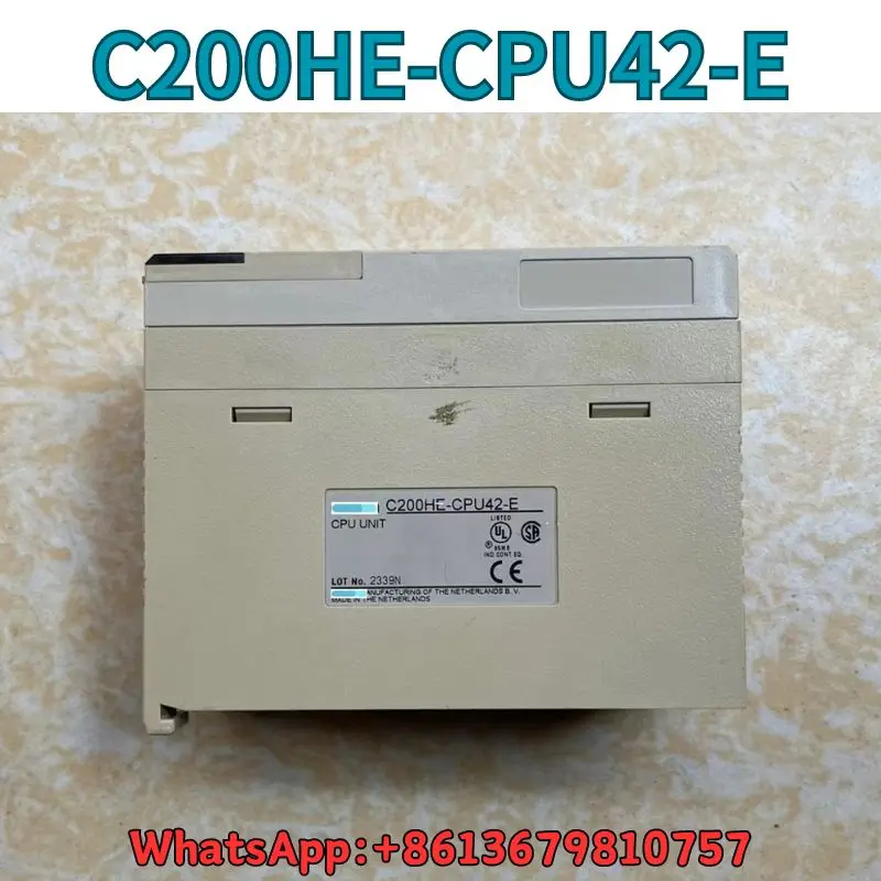 Controlador programable de C200HE-CPU42-E usado, prueba OK, envío rápido