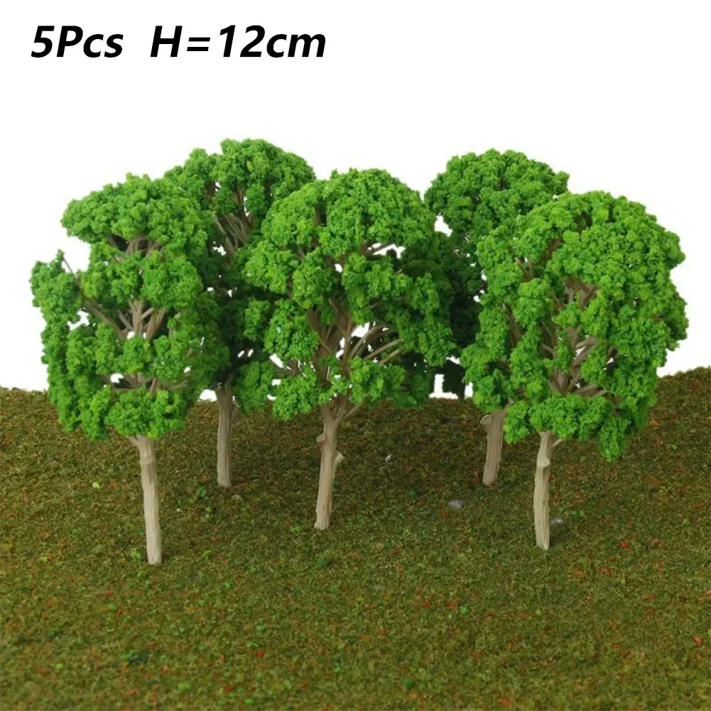 5Pcs Trees Model Trees Micro Landscape DIY HO OO Scale Decor Scale Architectural Model Train Layout Tree Building DIY Ature Toys