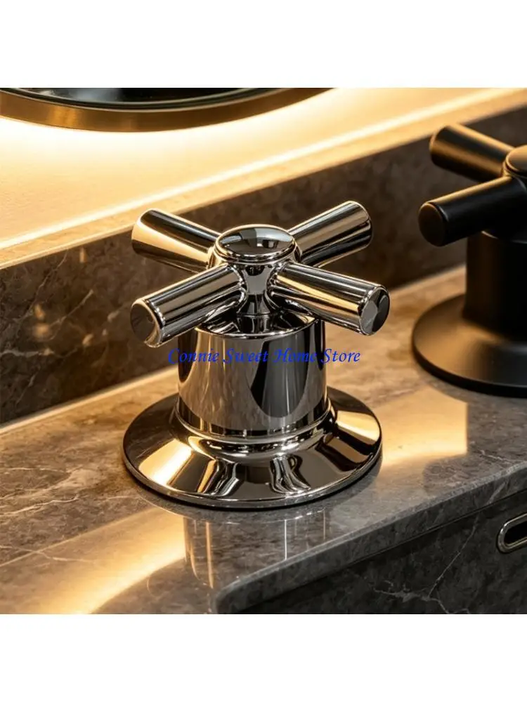 LXAF Sink Faucet Handle Replacement Set for Two-Handle Bathroom Repair