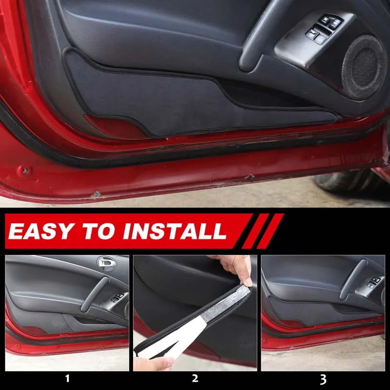 

2Pcs Velvet Door Handle Bowl Cover For 2006-2011 Mitsubishi Eclipse GS GT Door Storage Pocket Protector Anti-Scratch Pad