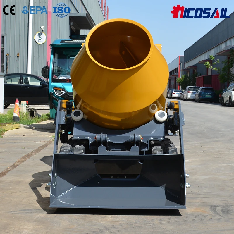 

Custom Small Concrete Mixer Truck 750kg Mini Dumper 350L Easy Operation Cleaning