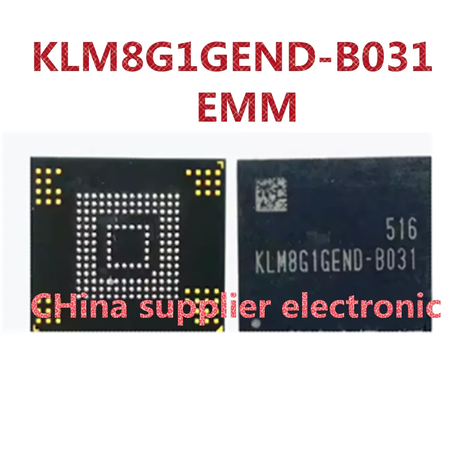 KLM8G1GEND-B031 eMMC 8GB NAND flash memory IC chip BGA153 new Used Tested Good