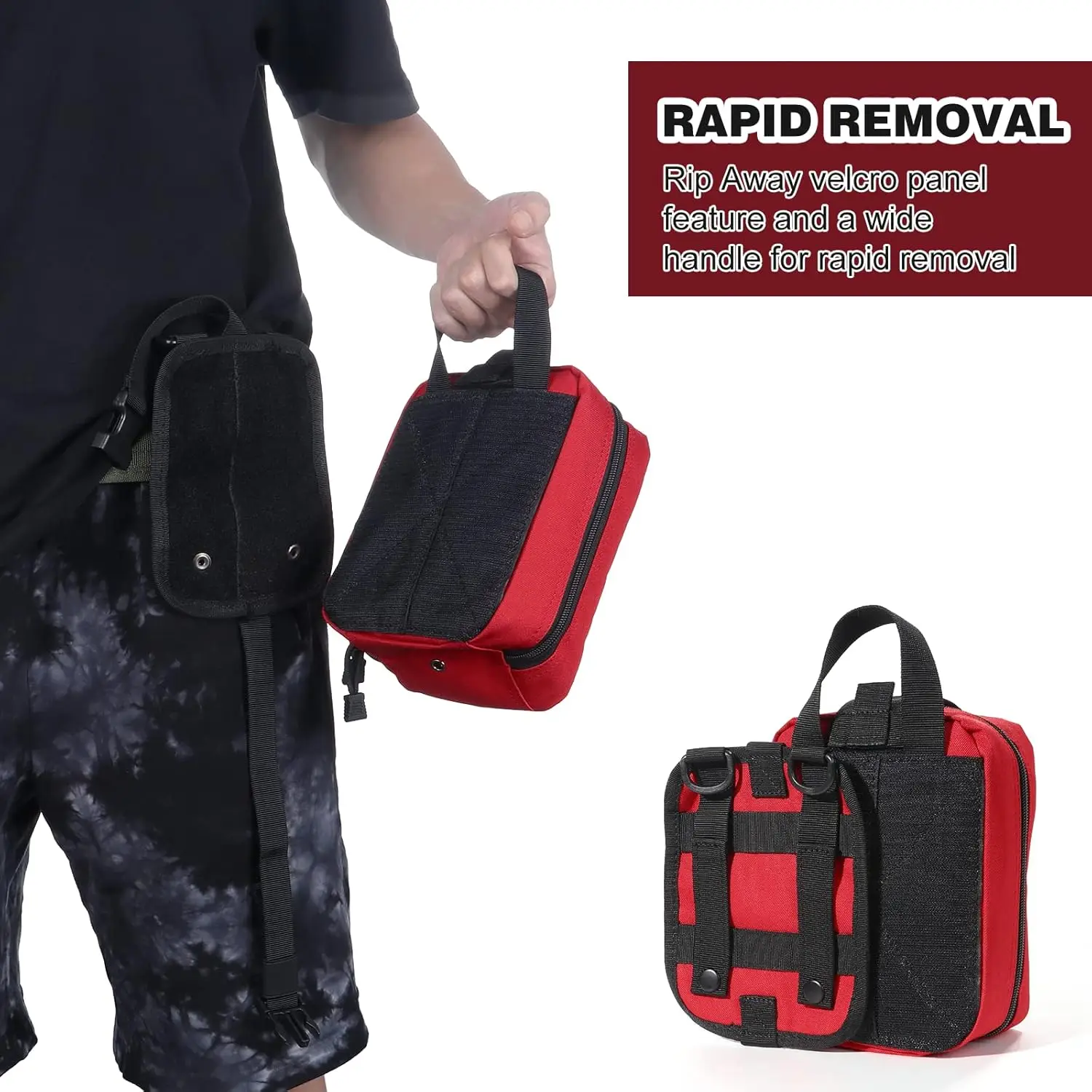 مجموعة الطوارئ التكتيكية EMT، مجموعة الإسعافات الأولية للمشي لمسافات طويلة والتخييم، للإسعافات الأولية في الهواء الطلق، والتخييم، وصيد الأسماك، والجيش، والمشي لمسافات طويلة #6