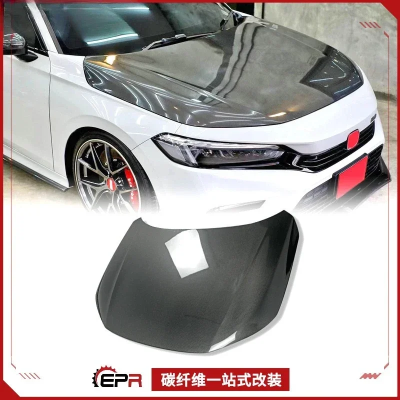 

Applicable To Honda 11th Generation Civic FE1 Carbon Fiber Engine Cover, Original Hood, Front Hood Modification
