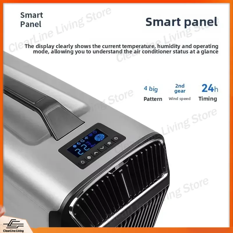 Portable Air Conditioner Compressor Cooling Heating Dual Use Inverter App Control Window Type Outdoor AC Unit for