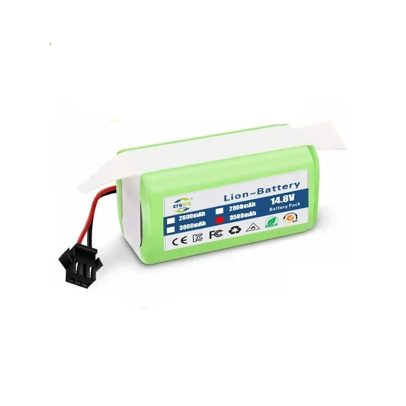 14.4V 3000mAh/3500mAh Li-ion Battery for Conga Excellence 950 990 1090 1790 1990 Deebot N79S N79 DN622 Eufy Robovac 11S 12 X500