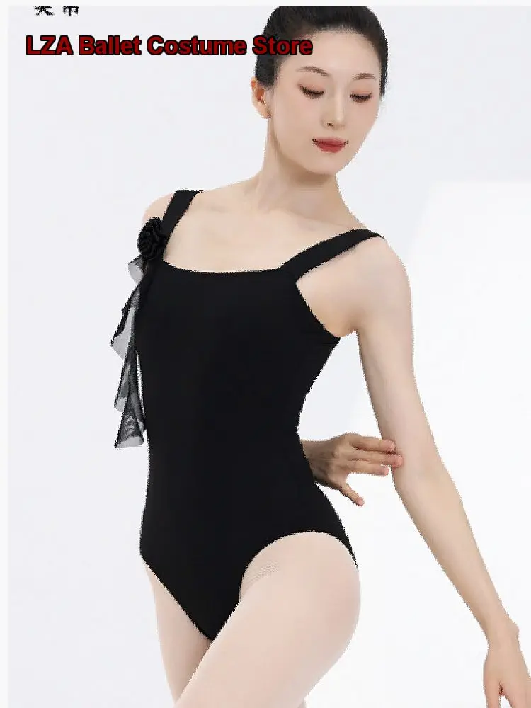 Women's Adult Ballet Leotard Practice Leotard Body Suit Gymnastics Leotard Basic Training Spaghetti Strap One-Piece Dress
