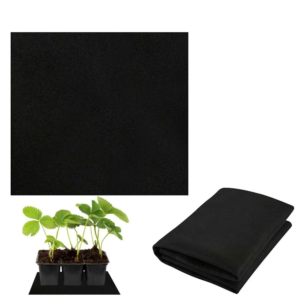 

Breathable Watering Capillary Mat Reusable Black Automatic Plant Watering Mat Water Retention Eco-Friendly Basket Liner Mat