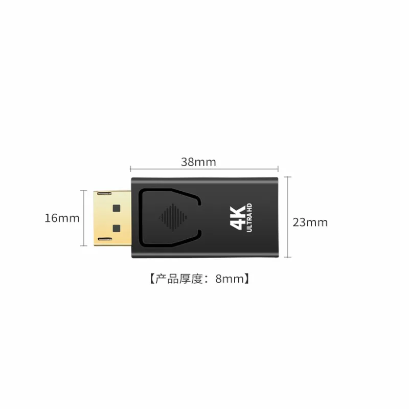 DP ke HDTV-adaptor kabel kompatibel pria ke wanita untuk HP/DELL Laptop PC Port tampilan ke 1080P HDTV-konverter kabel yang kompatibel