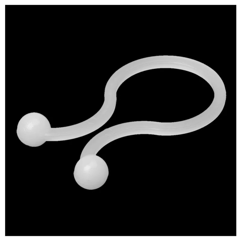 ABVO-White Nylon Round Tips Twist Lock Cable Tie 200 Pcs