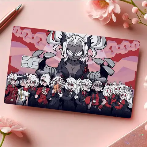 Anime Helltaker Tecknad Kreditkortsklistermärken För Bankkort Buss Metro Kortklistermärke Vattentät Kvinnor Gåva 6 best sales taxichaufför - №6