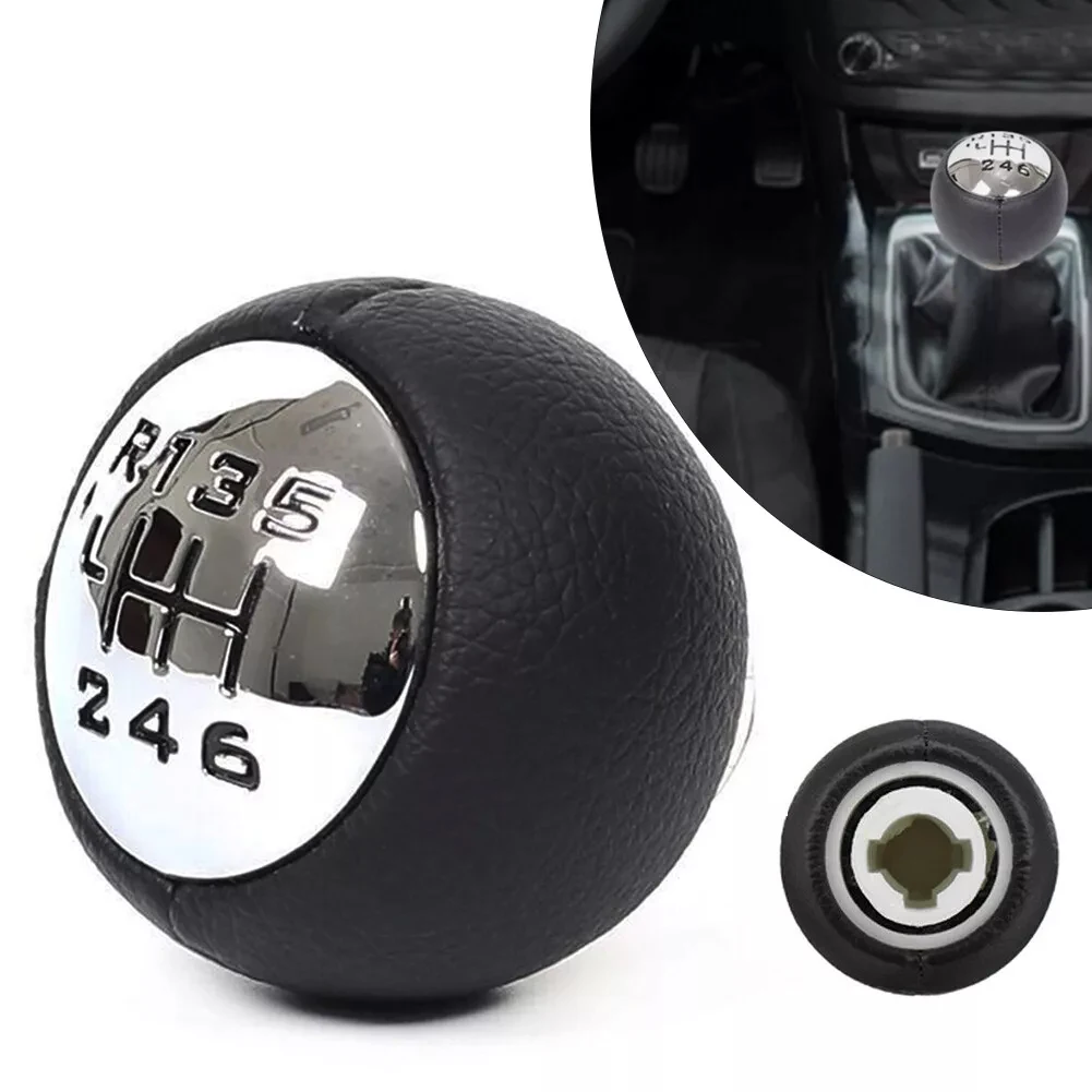 For 3008 ABS Shift Knob 6-Speed Shift Knob Color: Black Modern Style Perfect Fit Precise Shifting Sleek Design